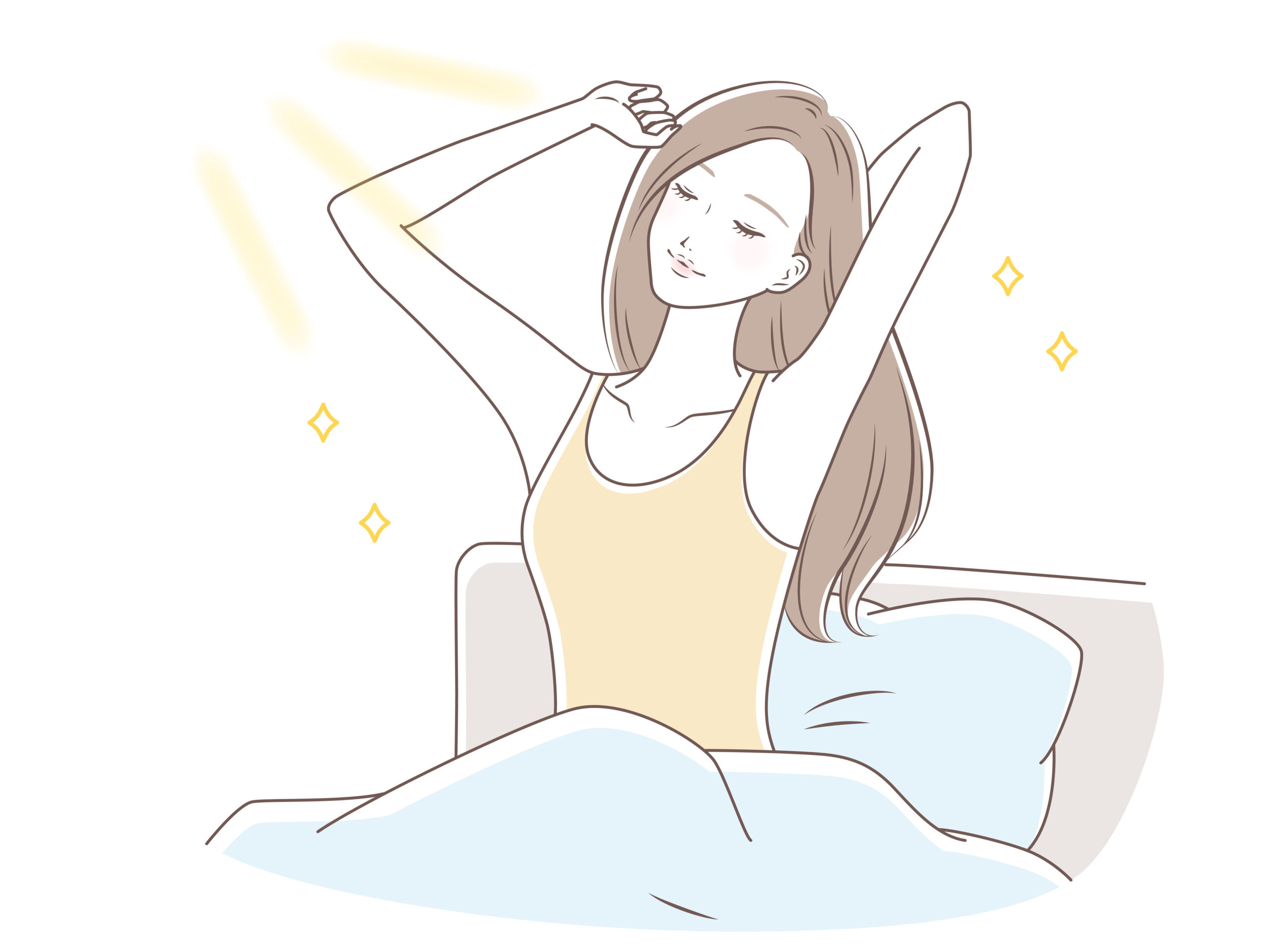 【イメージイラスト】寝起き爽やか