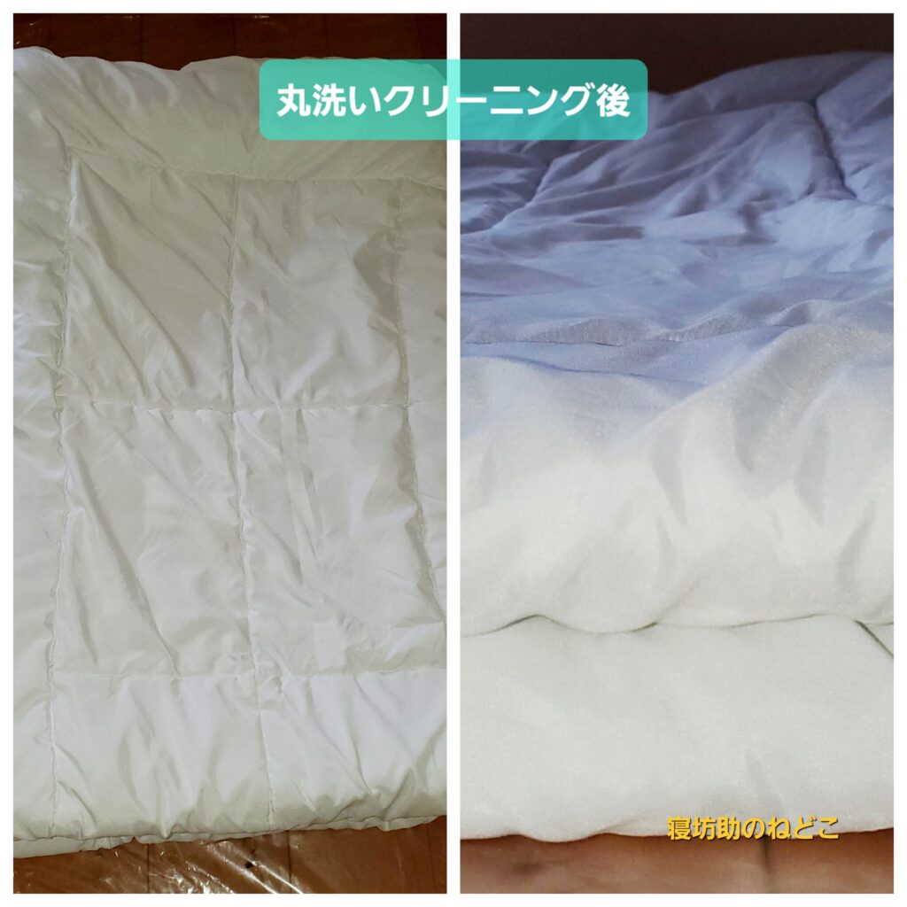 【私物】丸洗いクリーニング後の肌掛け布団③